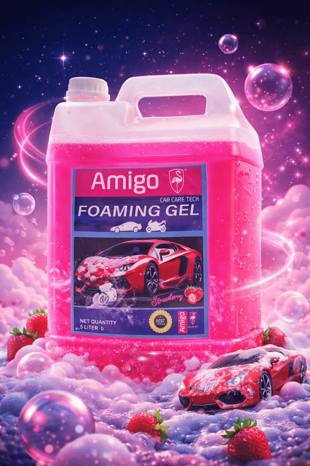 Amigo Foaming Gel 5 Liter– Deep Clean & Shine for Your Car